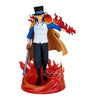 Figura de Sabo de One Piece con llamas rojas