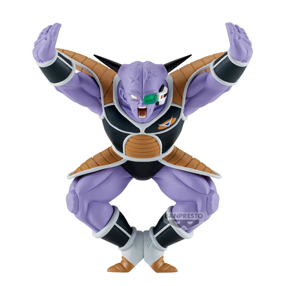 Figura de Ginyu de Dragon Ball Z con armadura y visor verde