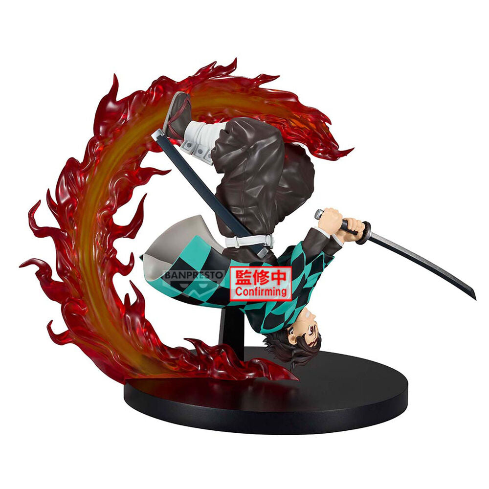 Figura de Tanjiro Kamado Vibration Stars con katana y efecto rojo - 3