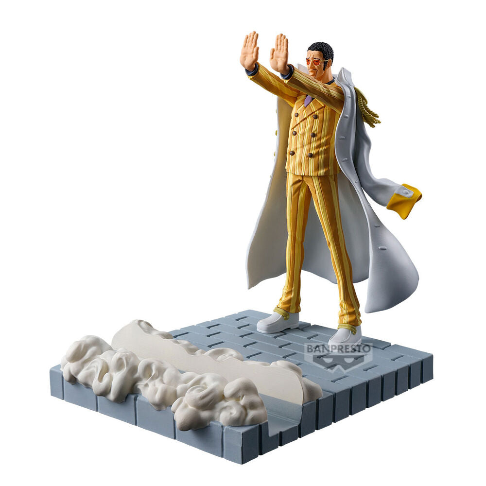 Figura Banpresto de Kizaru Borsalino de One Piece con base escenográfica - 2