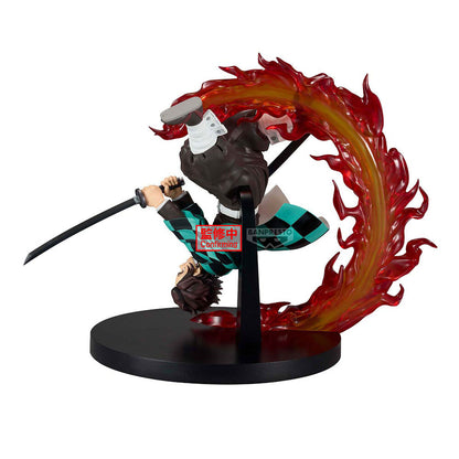 Figura de Tanjiro Kamado Vibration Stars con katana y efecto rojo - 4