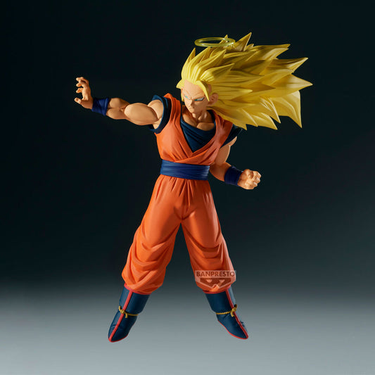 Figura Banpresto de Son Goku SSJ3 con halo y uniforme naranja - 4