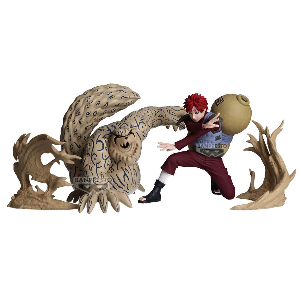 Figura de Gaara Vibration Stars de Naruto Shippuden con calabaza y efectos de arena - 4