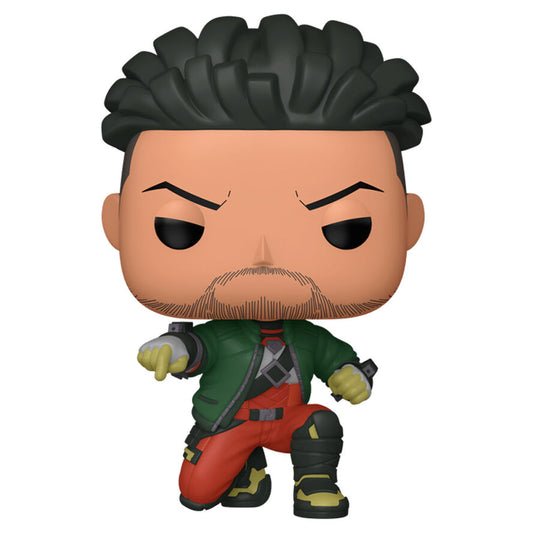 Figura Funko POP! Deadshot de Escuadrón Suicida Isekai con chaqueta verde y pantalón rojo