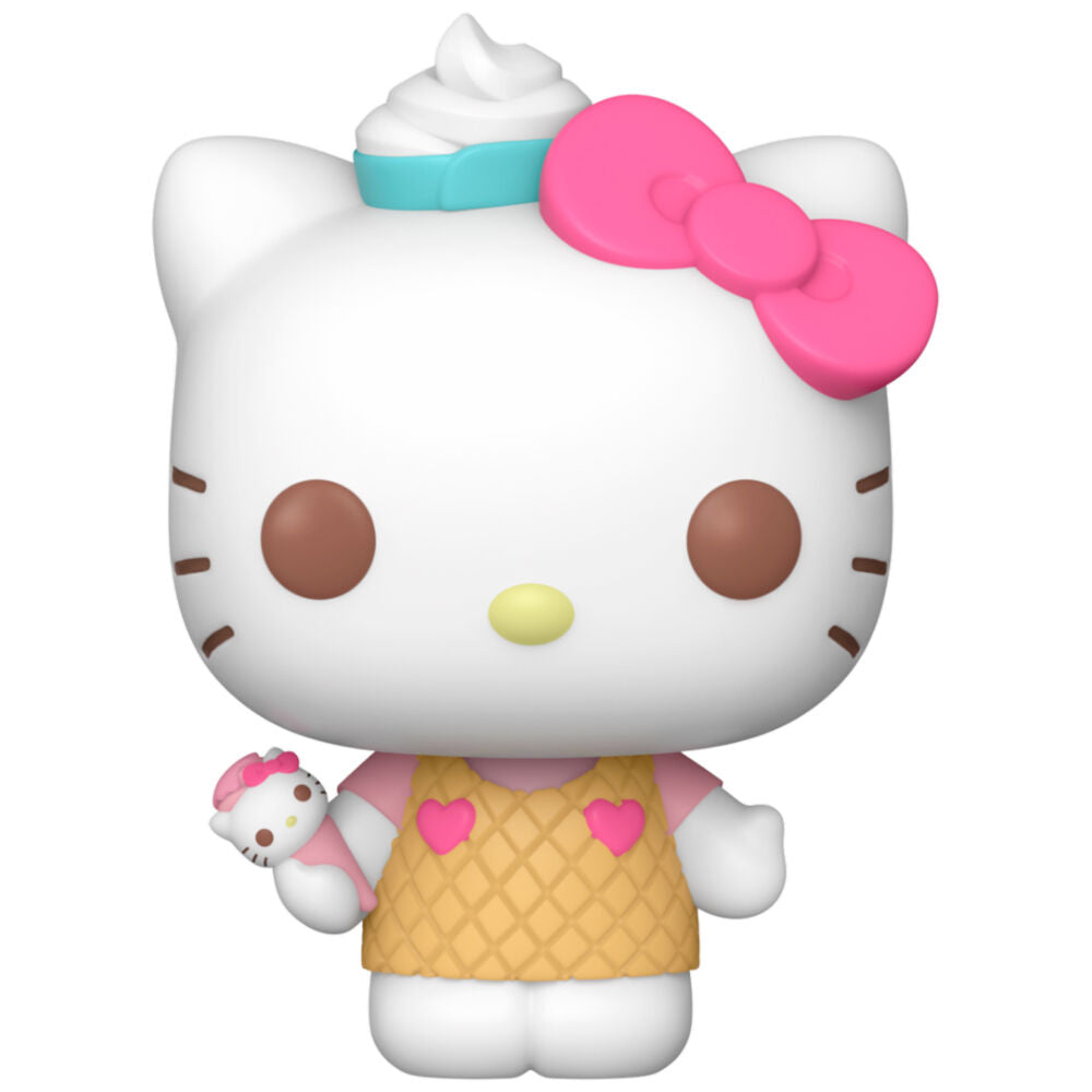 Figura Funko POP de Hello Kitty con vestido de gofre y lazo rosa