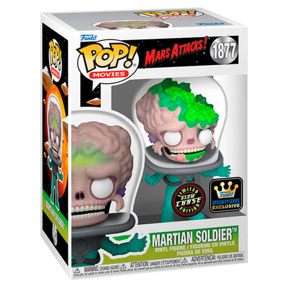 Figura Funko POP! Mars Attacks Martian Soldier Exclusive con variante Chase - 3