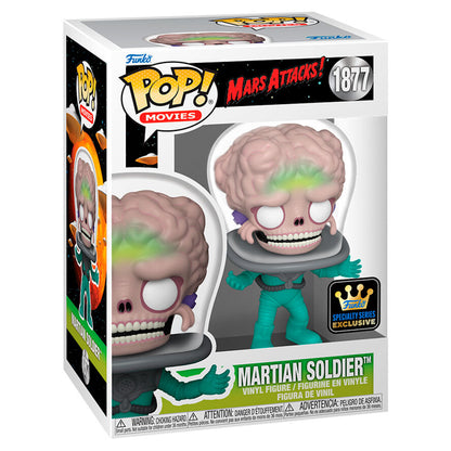 Figura Funko POP! Mars Attacks Martian Soldier Exclusive con variante Chase - 2