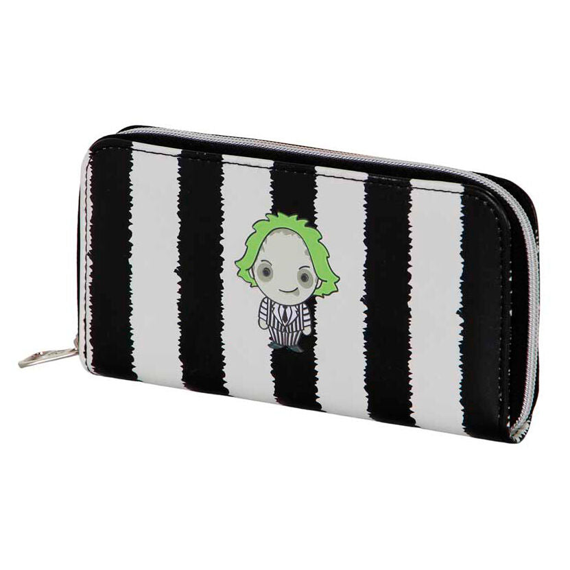 Cartera Beetlejuice Strips con rayas blancas y negras - 3