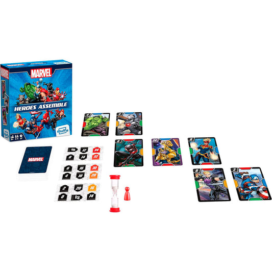 Caja del juego de mesa Marvel Avengers Heroes Assemble de Shuffle - 2