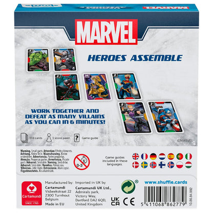 Caja del juego de mesa Marvel Avengers Heroes Assemble de Shuffle - 3