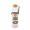 Botella de cristal BT21 RJ de 500 ml con funda ilustrada