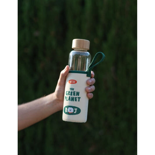 Botella de cristal BT21 RJ de 500 ml con funda ilustrada - 6