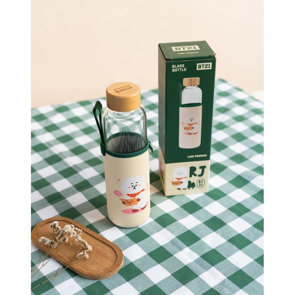 Botella de cristal BT21 RJ de 500 ml con funda ilustrada - 7
