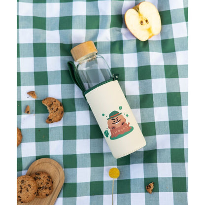 Botella de cristal Shooky BT21 de 500 ml con funda ilustrada - 7