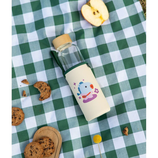 Botella de cristal BT21 Mang de 500 ml con funda ilustrada - 6