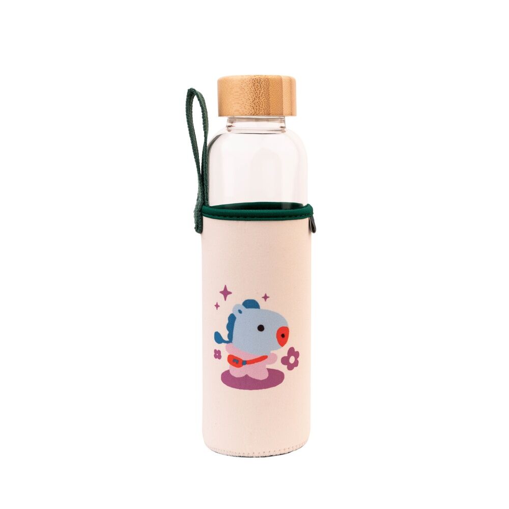Botella de cristal BT21 Mang de 500 ml con funda ilustrada - 2