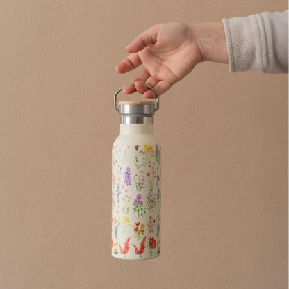Botella ERIK Wild Flowers de acero inoxidable con estampado floral - 4