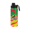 Botella ERIK Jurassic Park de acero inoxidable con diseño verde, amarillo y rojo