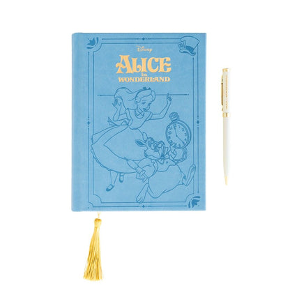 Set de cuaderno A5 azul y bolígrafo de Alicia en el País de las Maravillas Disney