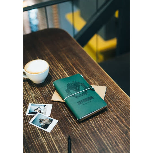 Cuaderno de viaje verde de Slytherin Harry Potter con banda elástica - 5