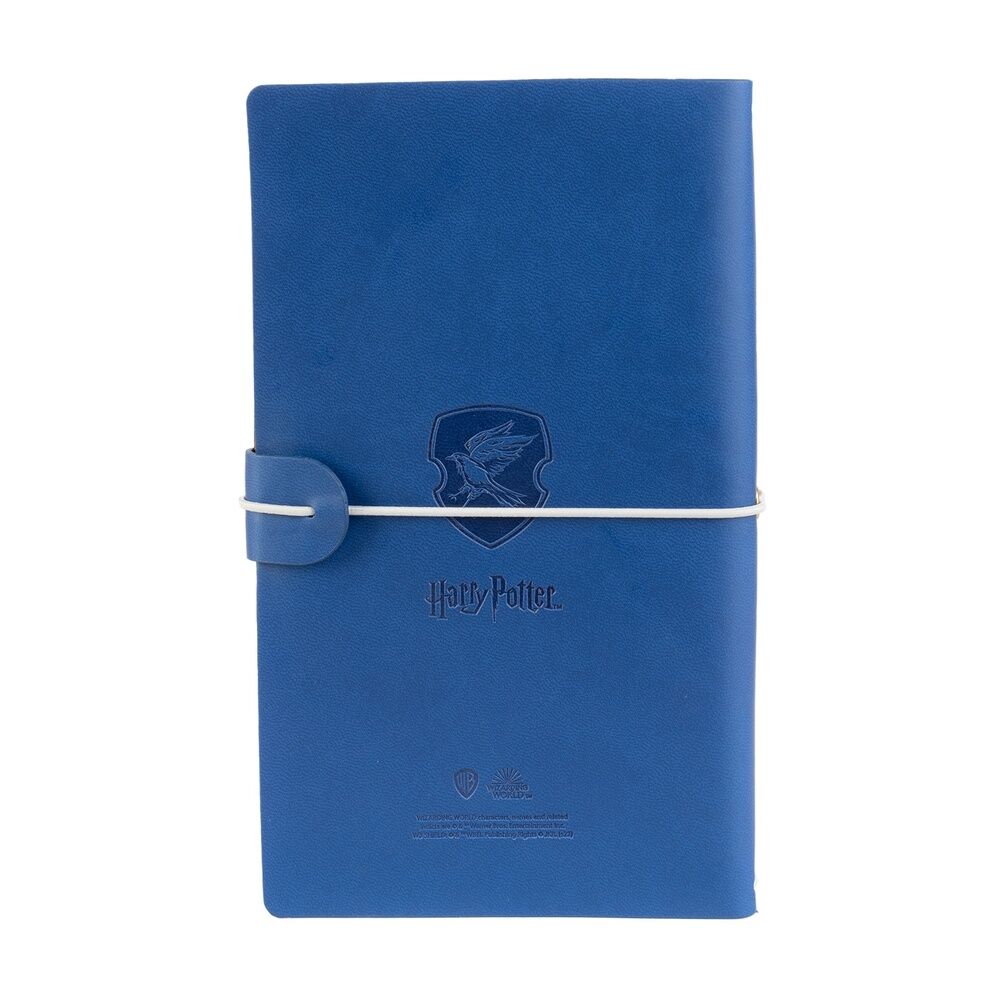 Cuaderno de viaje azul Ravenclaw de Harry Potter con banda elástica - 2