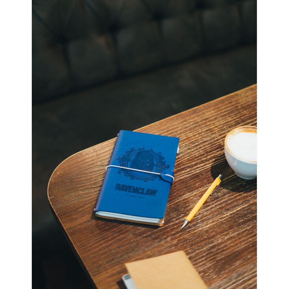 Cuaderno de viaje azul Ravenclaw de Harry Potter con banda elástica - 6