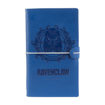 Cuaderno de viaje azul Ravenclaw de Harry Potter con banda elástica