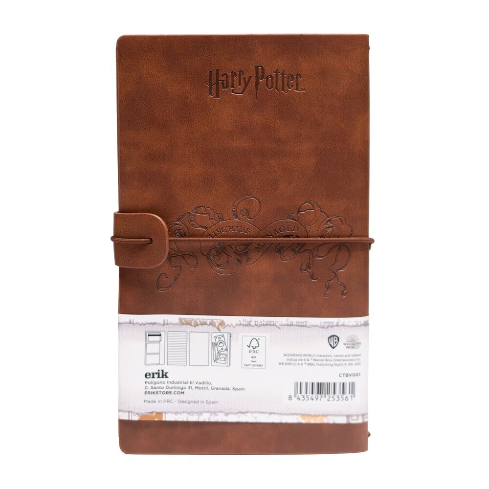 Cuaderno de viaje Harry Potter con diseño del Mapa del Merodeador - 2