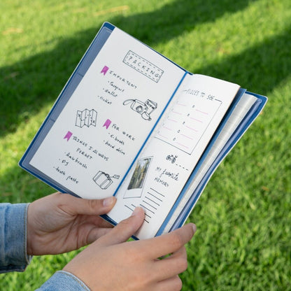 Cuaderno de viaje ERIK de El Principito con cierre elástico azul - 3