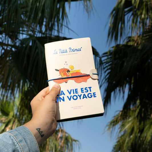 Cuaderno de viaje ERIK de El Principito con cierre elástico azul - 4