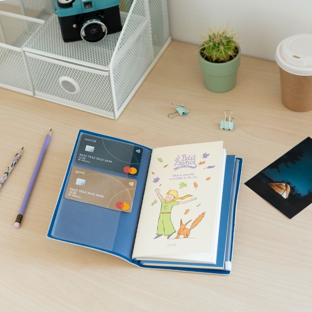 Cuaderno de viaje ERIK de El Principito con cierre elástico azul - 5