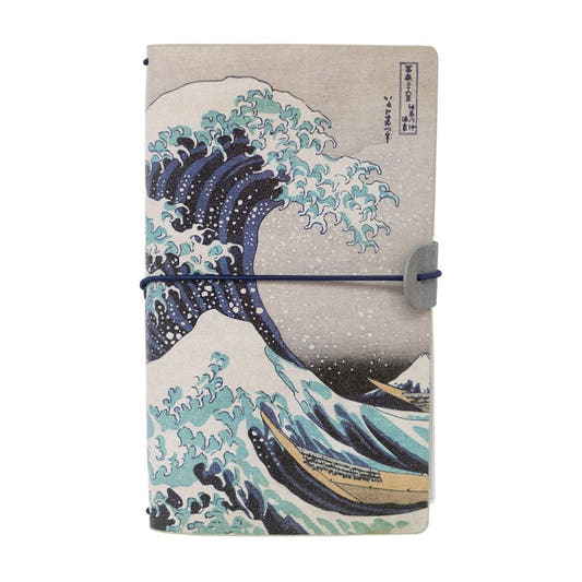 Cuaderno de viaje ERIK con diseño de La Gran Ola de Kanagawa de Hokusai