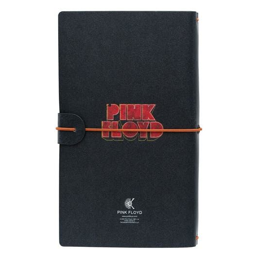 Cuaderno de viaje Pink Floyd Atom Heart Mother con tapa negra y cierre elástico - 2