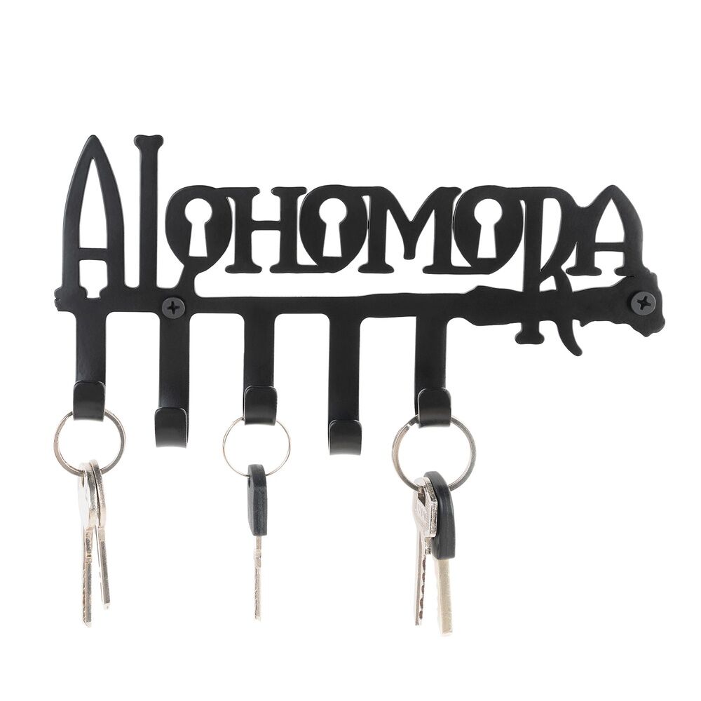 Colgador de llaves negro Alohomora de Harry Potter con cinco ganchos