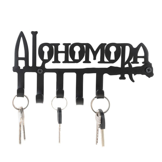 Colgador de llaves negro Alohomora de Harry Potter con cinco ganchos