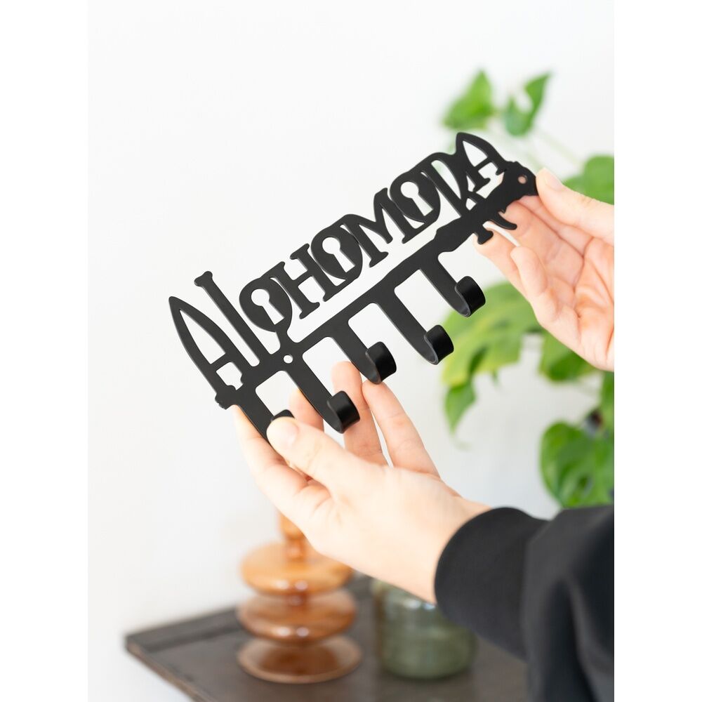Colgador de llaves negro Alohomora de Harry Potter con cinco ganchos - 7