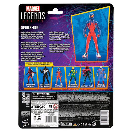 Figura articulada Spider-Boy de Spider-Man Marvel en rojo y azul - 9