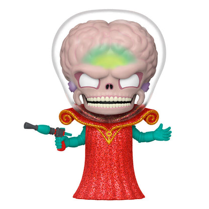 Figura Funko POP! Mars Attacks! Martian Ambassador con capa roja y pistola de rayos
