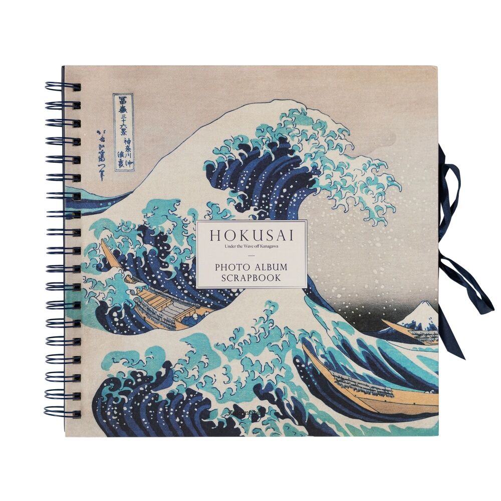 Álbum scrapbook ERIK con diseño de La gran ola de Kanagawa de Hokusai