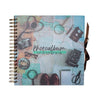 Álbum de fotos scrapbook ERIK con mapa vintage y motivos de viaje