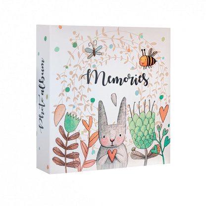 Álbum de fotos ERIK Memories con ilustración de conejo y flores