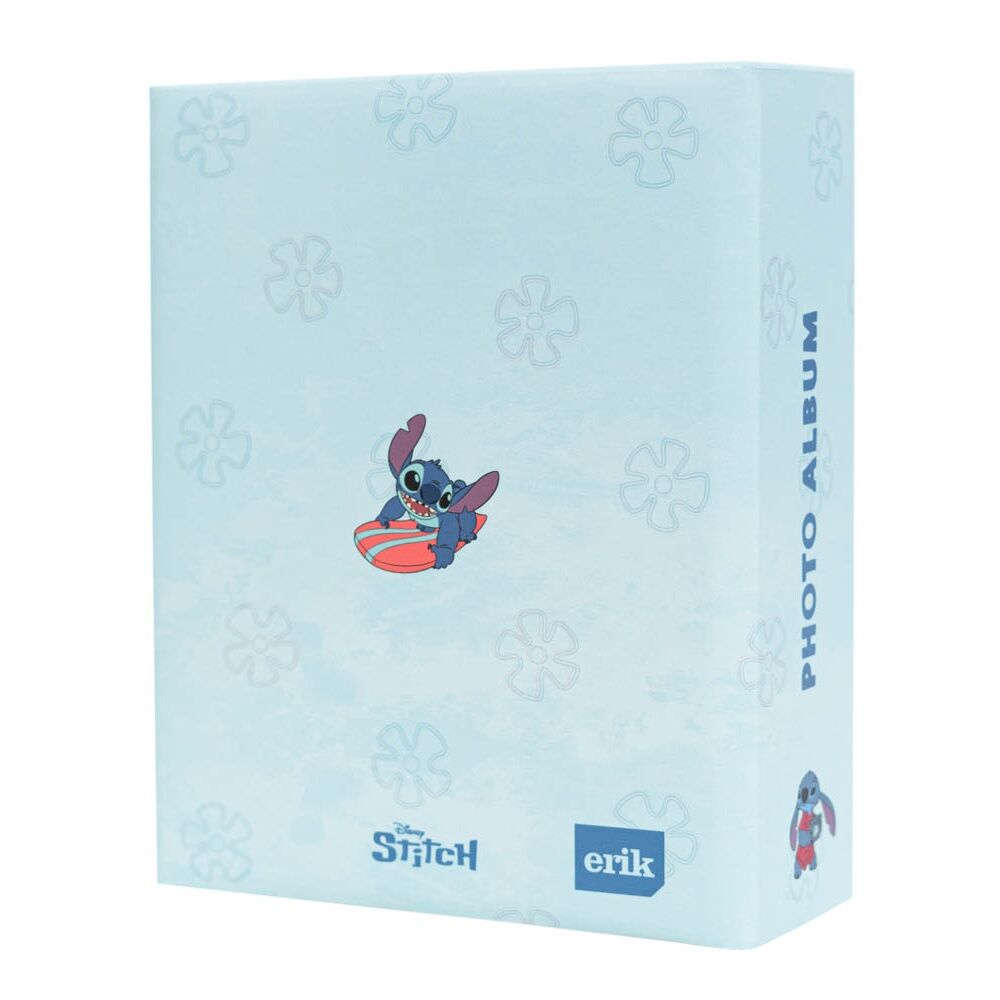 Álbum de fotos azul claro de Stitch Disney con palmeras - 3