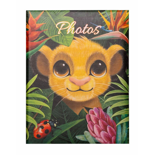 Álbum de fotos Disney El Rey León con cachorro de león y vegetación tropical