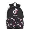 Mochila negra TikTok PERONA de 42 cm con bolsillo frontal
