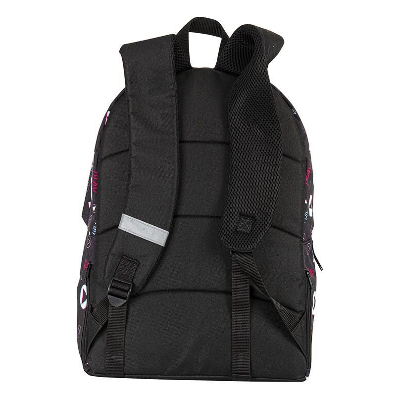 Mochila negra TikTok PERONA de 42 cm con bolsillo frontal - 4