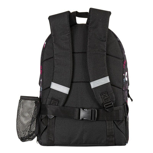 Mochila negra TikTok PERONA de 42 cm con bolsillo frontal - 5