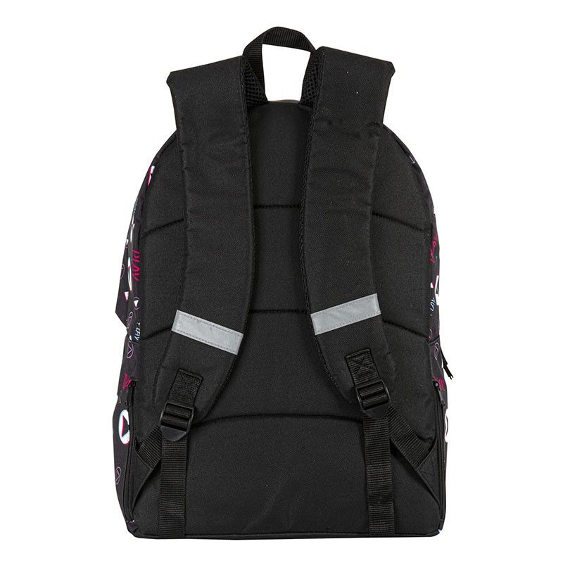 Mochila negra TikTok PERONA de 42 cm con bolsillo frontal - 6