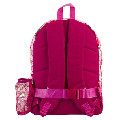 Mochila PERONA con estampado de rosas y bolsillo frontal - 6