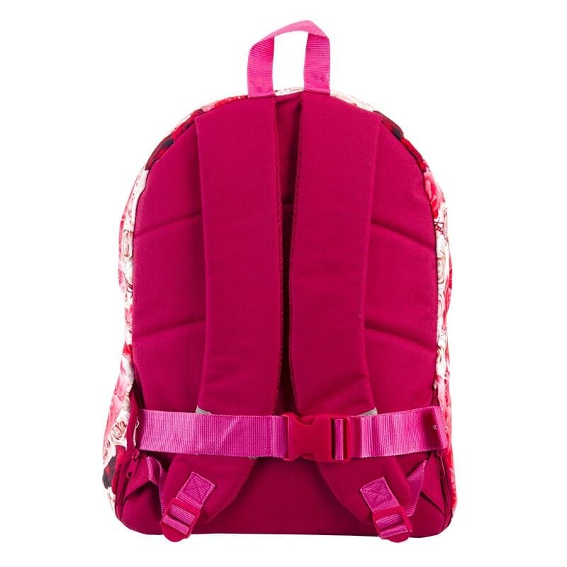Mochila PERONA con estampado de rosas y bolsillo frontal - 8