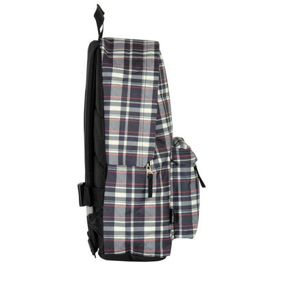 Mochila PERONA de cuadros con bolsillo frontal - 7